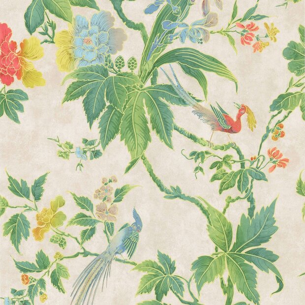 Behang Little Greene Paradise Feather - Archive Trails Collectie Luxury By Nature