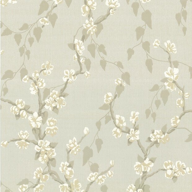 Behang Little Greene Sakura Fawn - Archive Trails Collectie Luxury By Nature