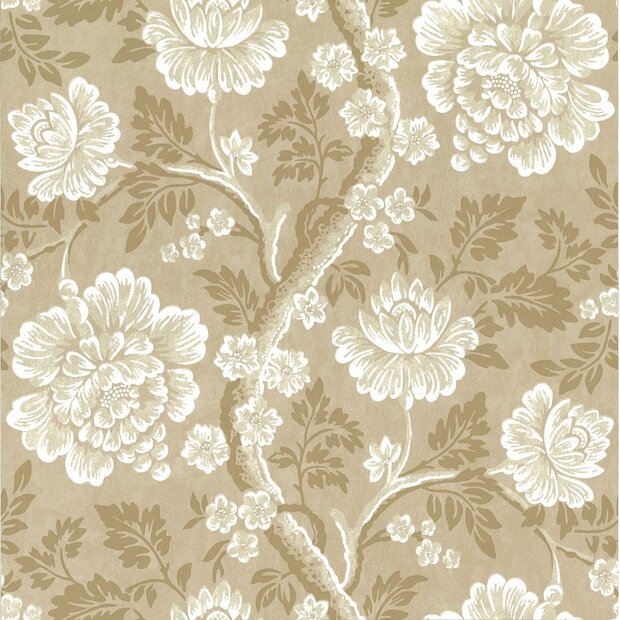 Behang Little Greene Paradise Gustav Mudan - Archive Trails Collectie Luxury By Nature