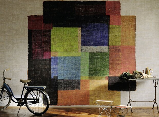 Behang ELITIS Untitled VP_605_01 sfeer 1 - Raffia &amp; Madagascar collectie Luxury By Nature