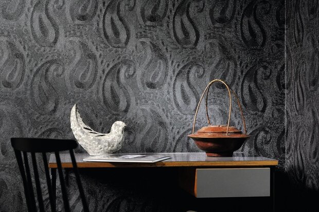 Behang ELITIS Tourmaline VP_911_12 sfeer - Perles Collectie Luxury By Nature ELITIS behangpapier dealer