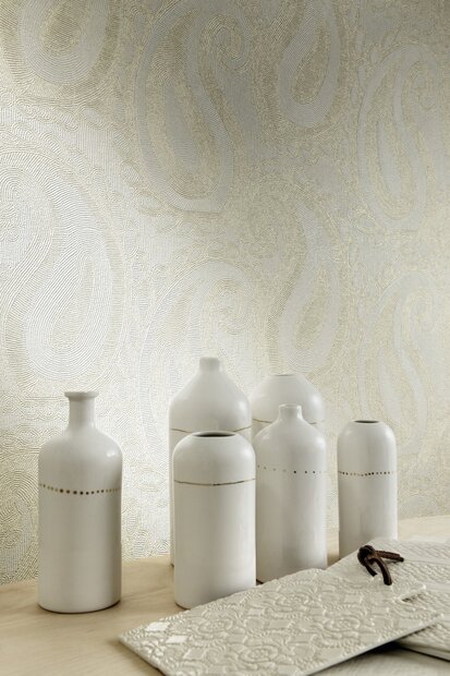 Behang ELITIS Tourmaline VP_911_01 sfeer - Perles Collectie Luxury By Nature ELITIS behangpapier dealer