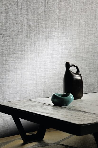 Behang ELITIS Madagascar M&eacute;tal VP_602_04 sfeer - Raffia &amp; Madagascar Collectie Luxury By Nature