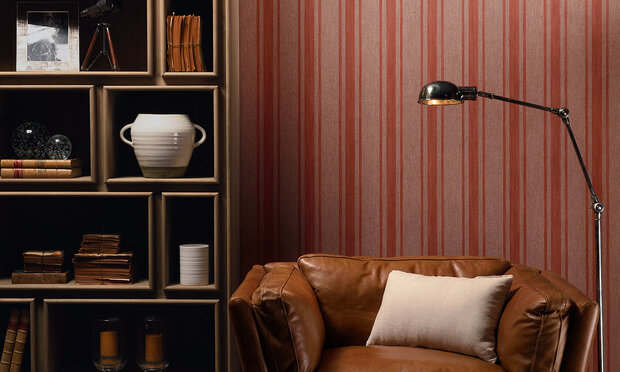 Arte Behang Flamant Bayadere 78107 sfeerimpressie - Les Rayures Stripes Collectie Luxury By Nature