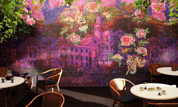 Behang Portofino ELITIS VP_857_01 sfeer Talamone Collectie Luxury By Nature