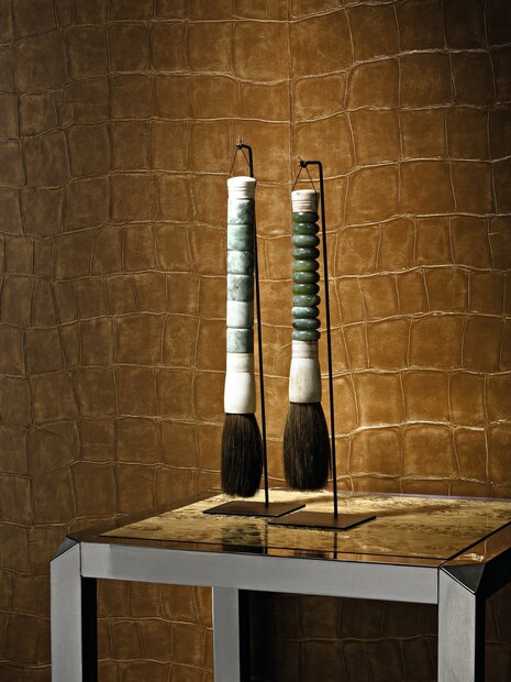 Behang elitis big croco anguille big croco galuchat luxury by nature sfeer Big_croco_VP_423_26_01