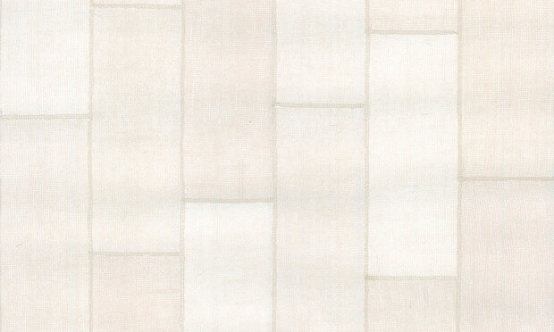 Align revera 47500 jute patchwork gebroken wit gestikt Luxury by Nature