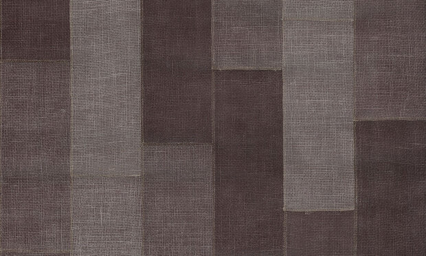 Align 47502 jute patchwork bruin taupe gestikt Luxury by Nature