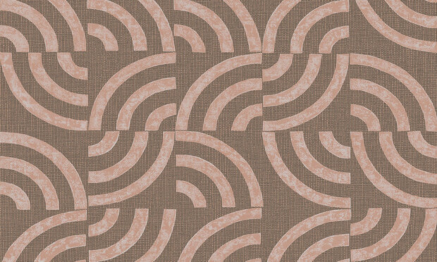 Arc 47514 tegelpatroon ronde vorm taupe lichtroze Luxury by Nature