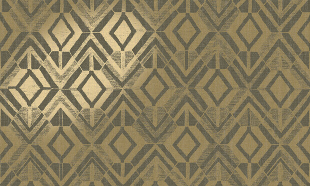 Geo 47522 goud hoogglans metaalfolie saffier Luxury by Nature