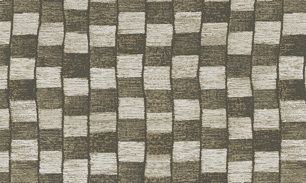 Pulse flock 47540 grijs goud kubus patroon organisch Luxury by Nature