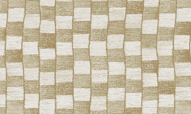 Pulse 47542 lichtbruin goud kubus patroon organisch Luxury by Nature