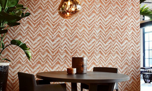 Cadance  47550 wit taupe  zig-zag Luxury by nature