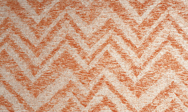 Cadance 47551 oranje wit bruin zig-zag Luxury by Nature