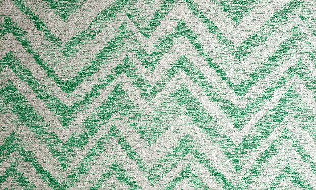Cadance 47553 groen wit bruin zig-zag Luxury by Nature