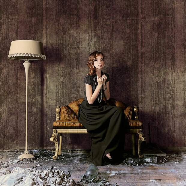 Texam Home Behang Stripe Metalsilk collectie sfeer