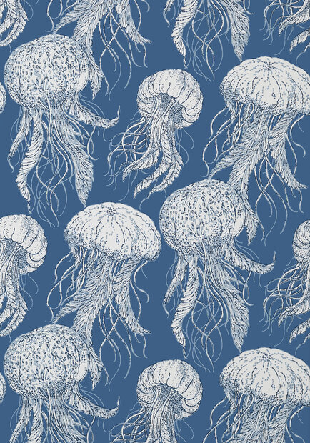 Kwallen behang Thibaut Jelly Fish Bloom T13171