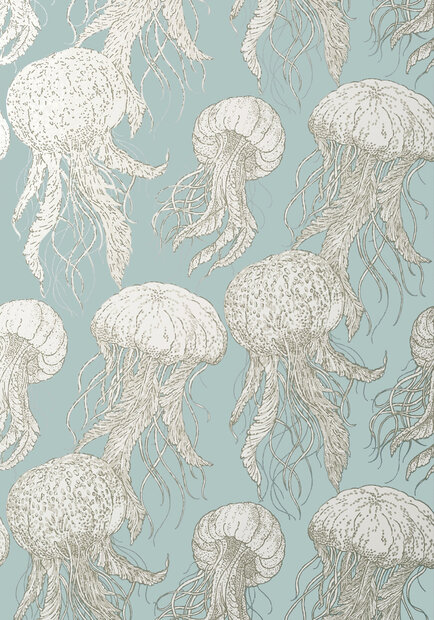 Kwallen behang Thibaut Jelly Fish Bloom T13170