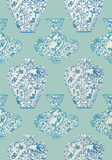 Imari Vase Behang Thibaut T13126