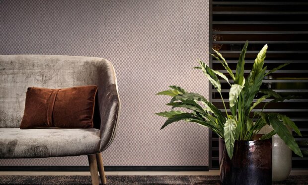 Arte Flamant behang Damier behangpapier Caractère 