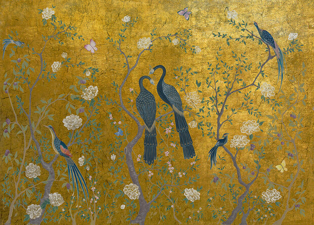 edo behang coordonne chinoiserie core behangpapier 6600091 gold