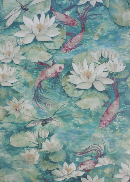 Matthew Williamson Waterlilly Behang Belvoir w7148-02