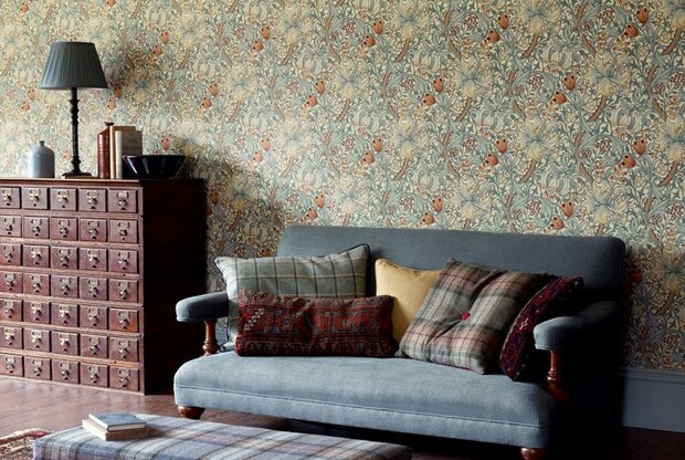 William Morris Golden Lily behang sfeer