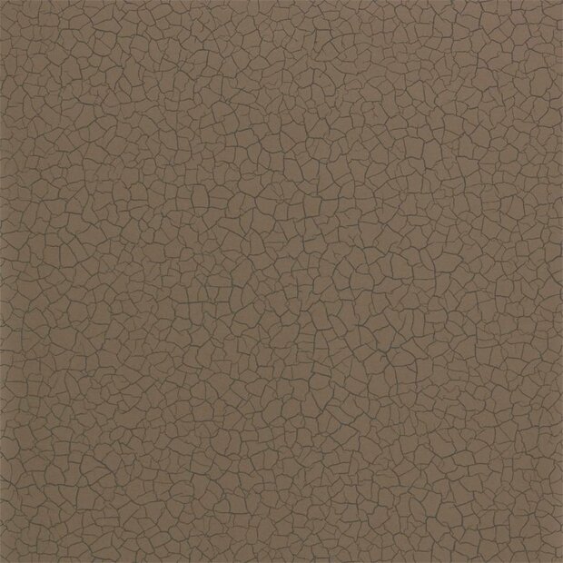Bronskleurig behang cracked earth cinder 312529