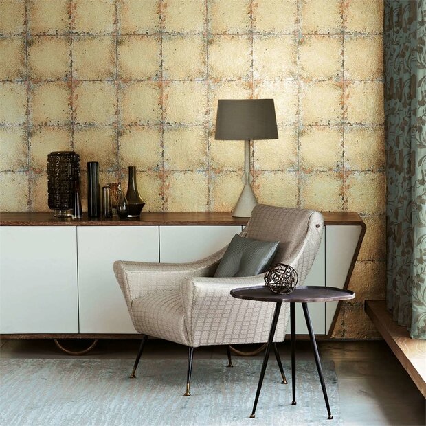 Lustre Tile Behang Zoffany The Muse Behang Collectie