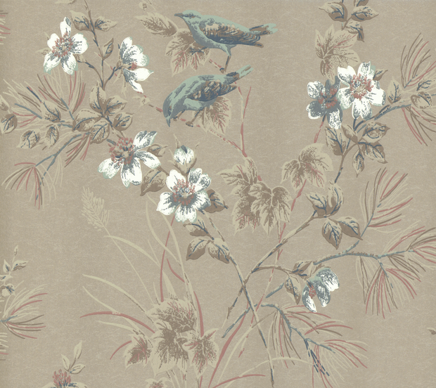 1838 Wallcoverings Rosemore Behang 1601-100-04 Taupe