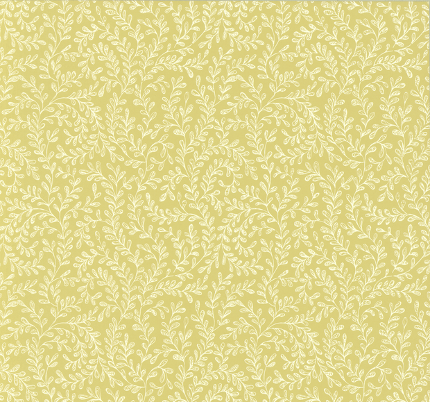 Audley Behang 1838 Wallcoverings Rosemore Collection 1601-104-01 Yellow