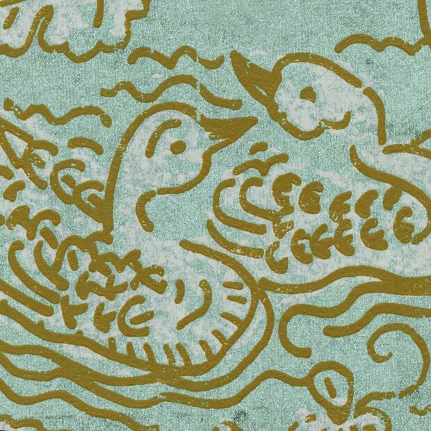 ELITIS Flirt Aquatique Behang Domino Collectie RM_255_06