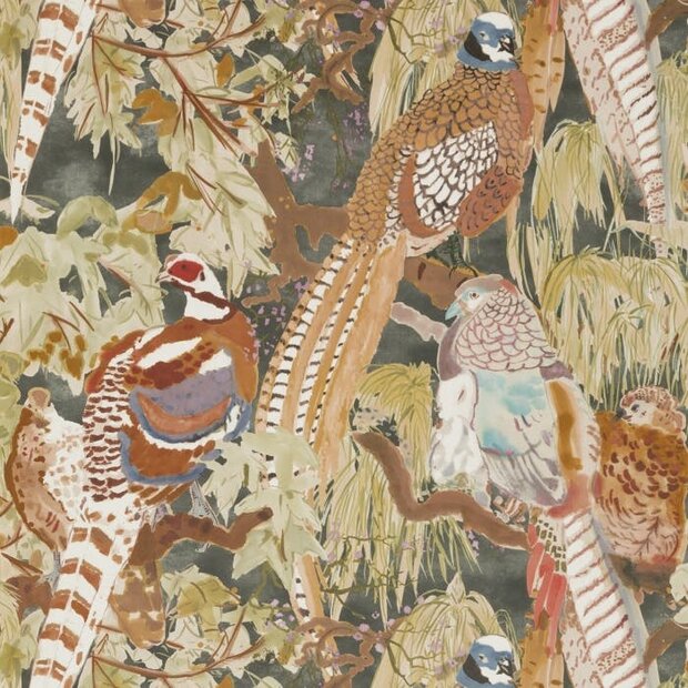 Mulberry Home Game Birds Behang Fazanten FG085.A101