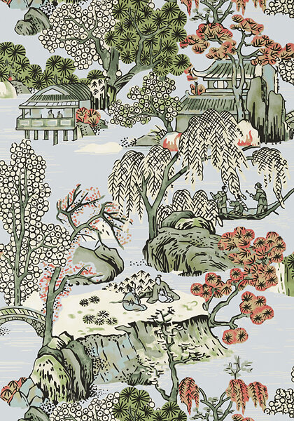 Thibaut Asian Scenic Behang T75460