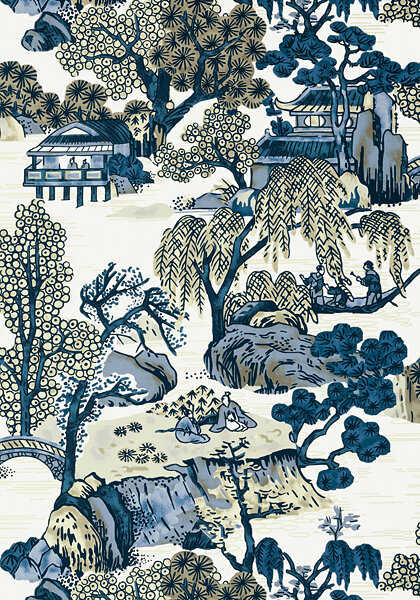 Thibaut Asian Scenic Behang T75461