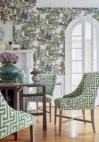 Thibaut Asian Scenic Behang Dynasty