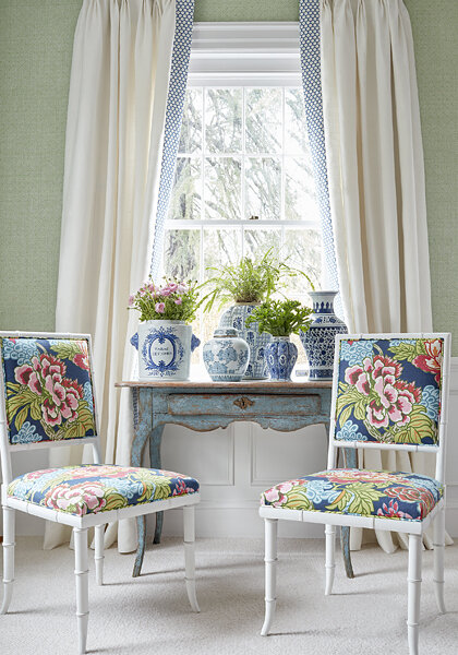 Thibaut Lattice Weave Behang Dynasty