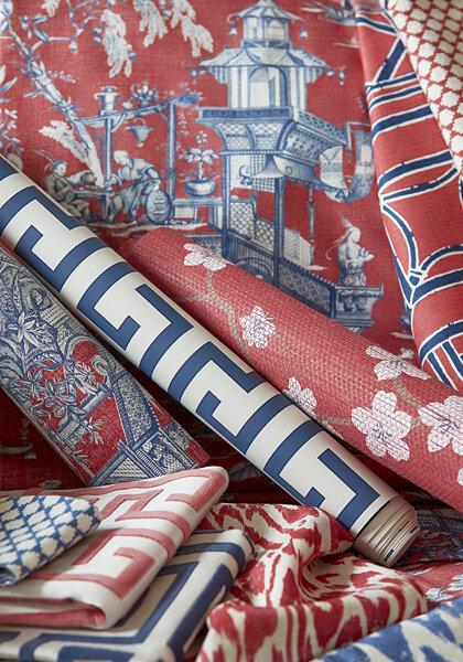 Thibaut Ming Trail Behang&nbsp;Dynasty Collectie