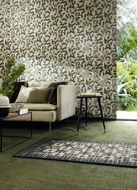 ELITIS Juego de Paja Behang Metallic - Formentera Behang Collectie 