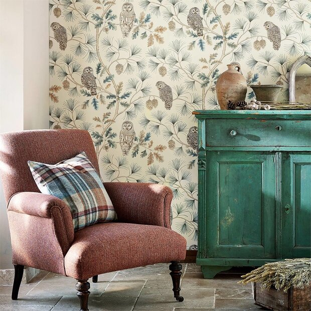 Sanderson Owlswick Behang Uilen