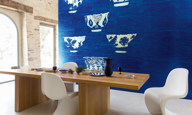 ELITIS Le bleu th&eacute; Behang Paneel DM_864_04