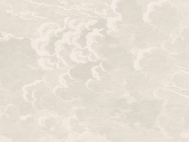 Fornasetti Nuvolette behang zachte tinten