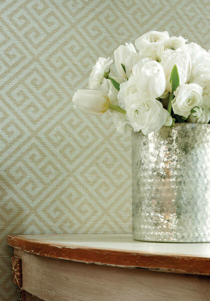 Maze Grasscloth Behang Thibaut - Grasscloth Resource Volume 3 Collectie