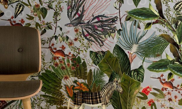 Moooi Menagerie of Extinct Animals behang raven arte MO2072