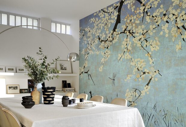 ELITIS Les Cerisiers Sauvages Behang&nbsp;Soleil levant Collectie&nbsp;TP_289_01