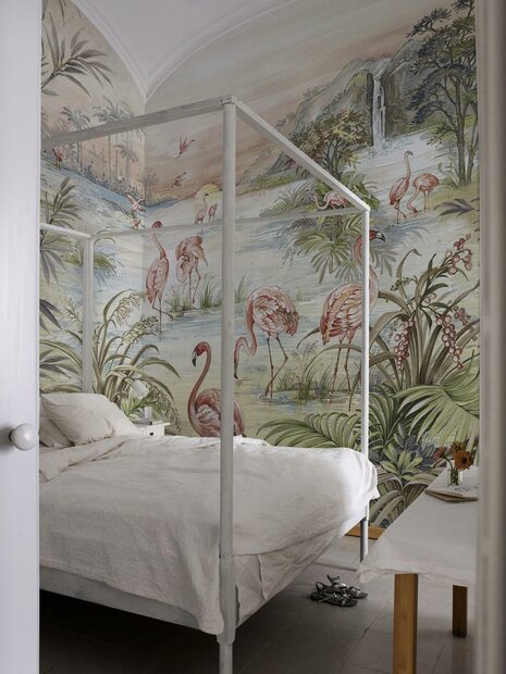 Coordonne Roseus Behang Flamingo&nbsp;Random Chinoiseries Collectie