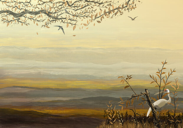 Coordonne Yugure Behang 7900111 Random Chinoiserie Behang Collectie 7900110