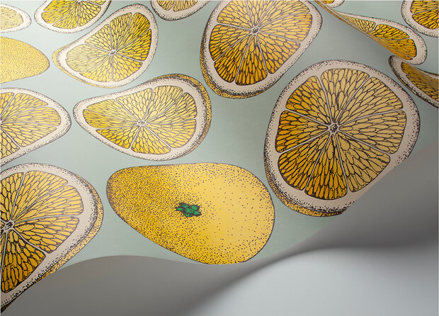 Fornasetti Arance behang 114-24047 citroenen Cole and Son Senza Tempo behangpapier collectie Luxury By Nature