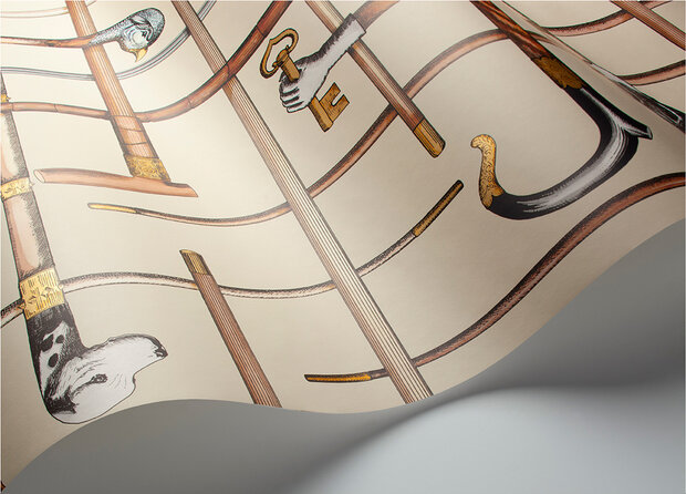 Fornasetti Bastoni Behang Senza Tempo Behang Collectie