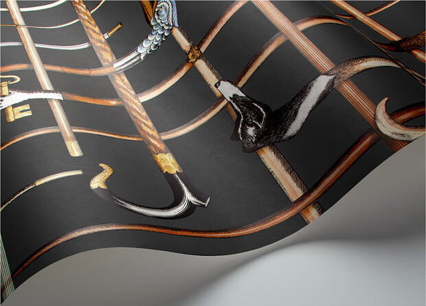 Fornasetti Bastoni Behang Cole and Son&nbsp;Senza Tempo Collectie 114/14028